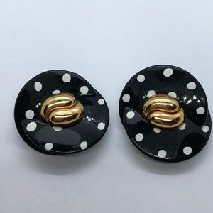 VTG Stylish Polka dot  3D Clip on